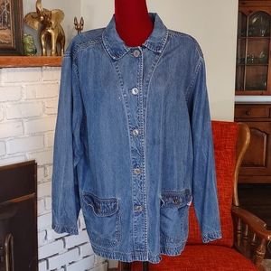 AKS Nordstrom Tencel Jacket Lightweight Vintage Amy K Su